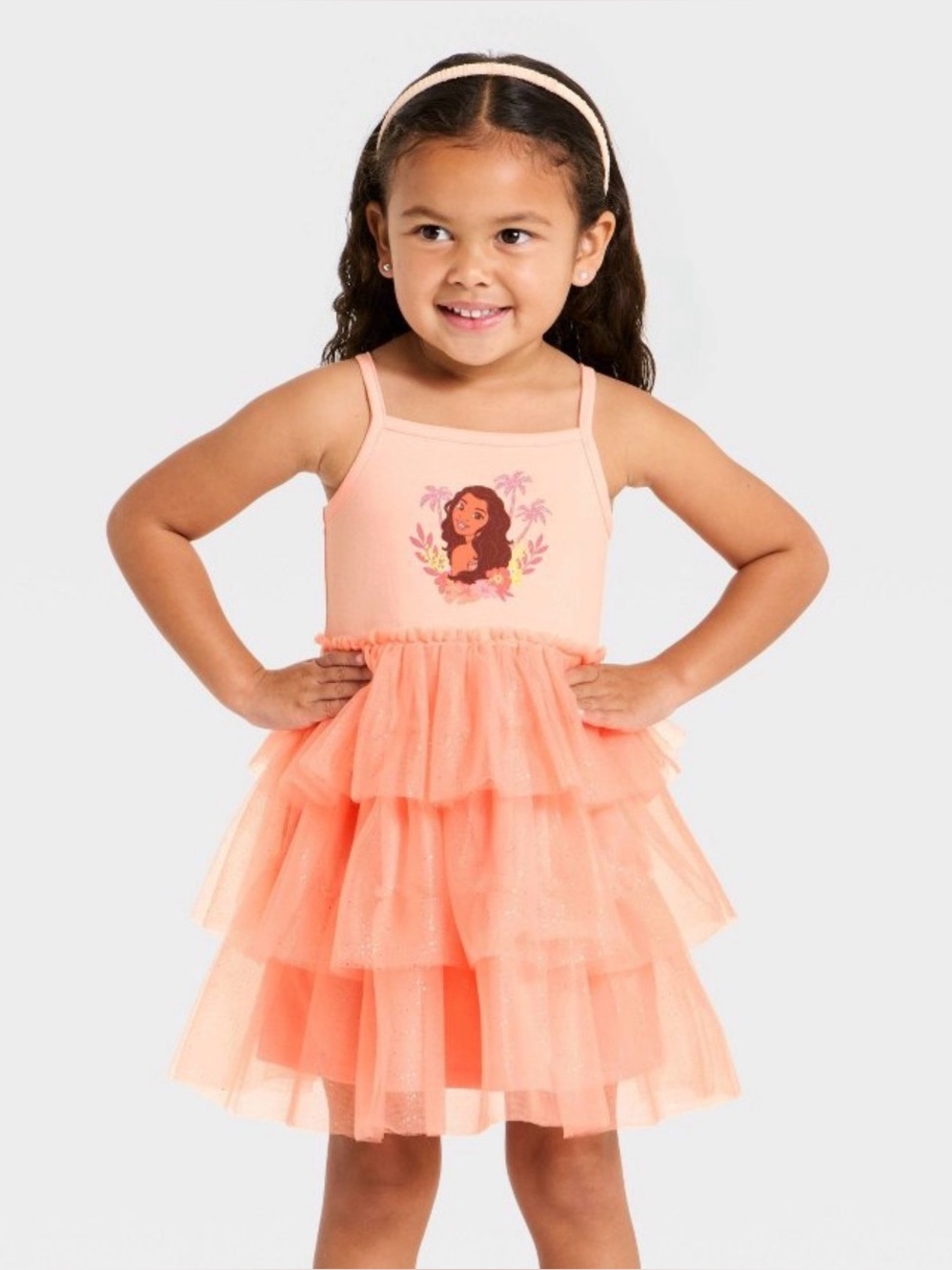 Disney Girls Moana Tulle Dress